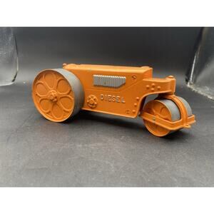 Vintage Hubley Diesel Steam Roller Truck Tractor Toy Diecast Metal Steering